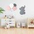 Lumipets Lighted Elephant, Nursery Night Light, Wall Mounted Lighted, Battery Operated Cloud Light SignLightweight