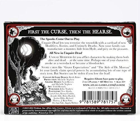 Atlas Gloom Unquiet Dead 2nd Edition Game