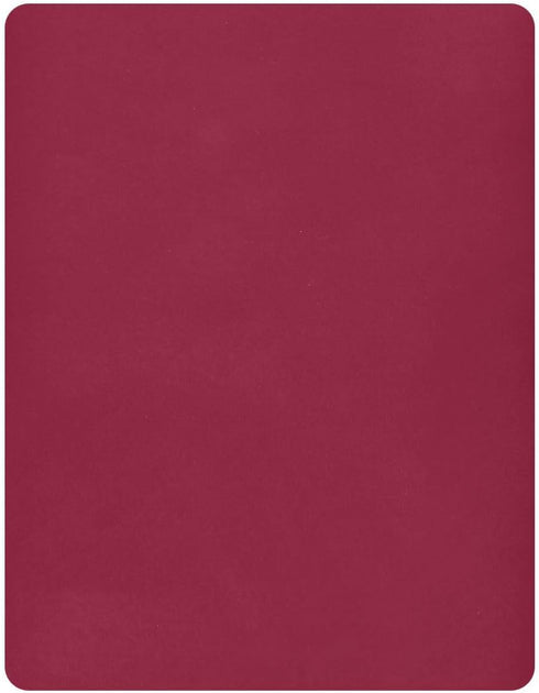 PaChyLuu 27"x39" Crib Sheets for Boys & Girls, Burgundy Solid Color Crib Sheet Ultra Soft Microfiber Fitted Sheets