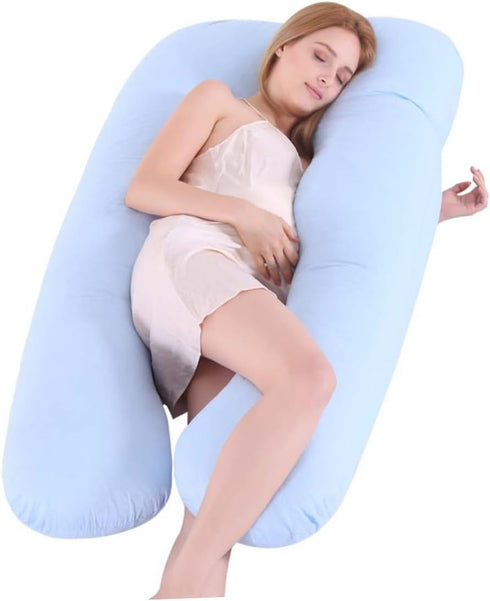 MERRYHAPY U-Shaped Pillowcase for Pregnant Women Soft Knit Easy Zipper Machine Washable