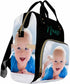 InterestPrint Backpack Day-pack Personalized with Name, Custom Photo Diaper Bag Fashion Nursing Bags Shoulder Bag