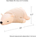 MMTTAO 20 Inch 20Inches Stuffed Polar Bear Animal Plush Toy Large White Sleeping Bear Animal Stuff Soft Plushies Cute