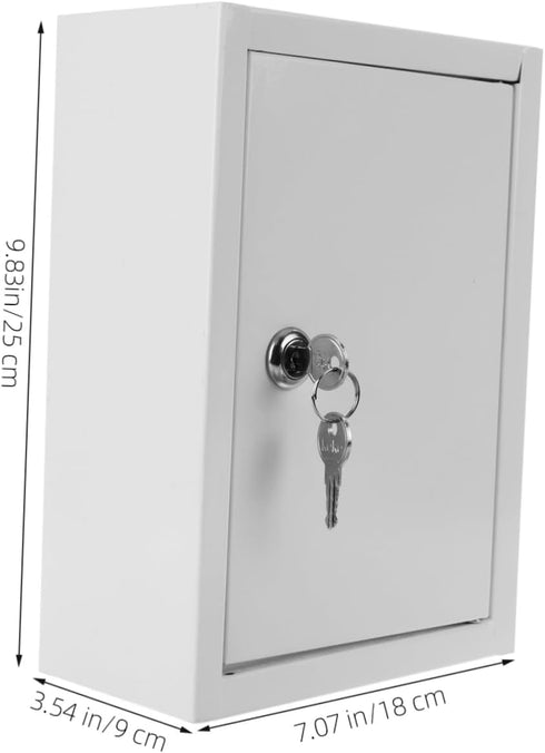 Package SOLUSTRE Wall Mounted Milk Storage Organizer Box with Lock and Simple Style Milk Bottle Case for Secure