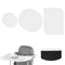 Lyreh 9pcs Transparent Suction Stickers for Stokke Tripp Trapp Tray, Round & Rectangle