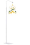 LamYHeng Metal White Floor Stand for Crib Mobile Arm,3Lbs Sturdy Base,68.9-31" Height Adjustable,Nursery