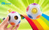 Coogam Rainbow Puzzle Ball with Pouch, Color-Matching Puzzle Game Toy for Kids and Adults