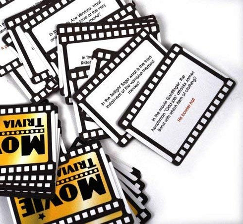 Spinning Hat Movie Trivia Cards