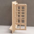 Wooden Window for Dollhouse, Miniature Window Frame, 1:12 Dollhouse Wooden Doors for Craft Decoration