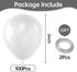 KALOR Clear Balloons, 100 Pcs 5 Inch Mini Matte Latex Balloons for Birthday Decoration, Wedding Party