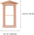 TOYANDONA Mini Toys 2 Pieces Windows Wooden Miniature Scene Window Doll Home Craft Ornament Doll House Furniture Window Miniature Toy Mini Furniture Miniature Unprainted Miniature Toys