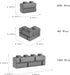Classic Building Bricks, 340 Pcs Masonry Profile Wall Blocks, Compatible with Major Brands Parts and Pieces, Creative