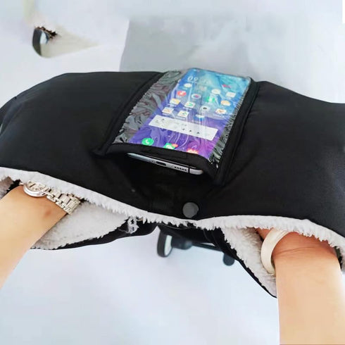 Nakazawa 360 Warmth Locking armrest Stroller Gloves Hand Muff,Perfect Stroller Accessory for Cold Weather, Wind