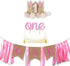 Birthday Crown Hat for Girls, Princess Sparkle Pink Flower Headband Party Decorations