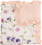 runzhuoyang Rayon Made from Bamboo Baby Blanket for Girls, Purple Floral Print, Ruffle
