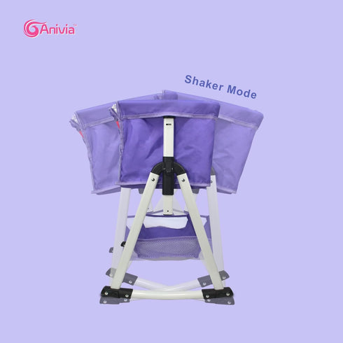 2 18 inches (DP601PURPLE) Anivia Doll Bed Furniture Function Toy, Doll Bed and Doll Swings Together for Baby Dolls
