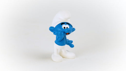 Schleich Smurfs Scaredy Smurf Figure, Collectible Retro Toys and Figurines for All Ages
