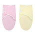 2 Pcs Preemie Swaddle Wrap, Adjustable Cotton Swaddle Blanket for Preemie Boys Girls Sleep (Pink, Yellow)