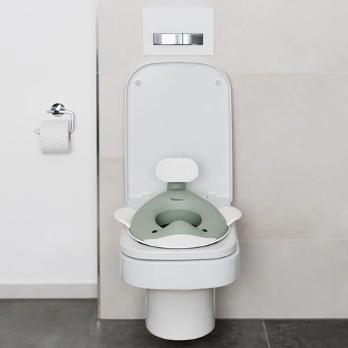 Kindsgut Whale Potty Training Seat for Toddlers Kids Toilet Seat with Backrest, Non-Slip, Fits Round & Oval Toilet