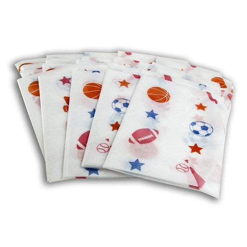 Disposable Toilet Seat Covers (6 Pack, Sports) - XL Waterproof Cover for Toddlers, Kids & Adults, Portable & Wrapped