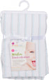 MiracleWare Blue & Grey Striped Muslin Crib Sheet