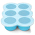 Baby Food Freezer Tray with Lid, 6 x 3 Ounce Silicone Freezer
