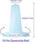 BCBYou Bed Canopy Mosquito Net, Fluorescent Stars Glow in Dark for Baby Crib, Kids Bed, Light Blue