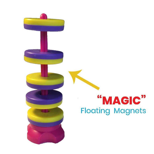 hand2mind 8-12, 9 Magnetic Science Kit for Kids Kids Science Kit with Fact-Filled Guide, Make Magnets Float and Build a