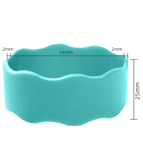 JMYDecor 5PCS Silicone Baby Bottles Band for Daycares Writable & Bottles Name Label Reusable,Easy Grip Cup Band