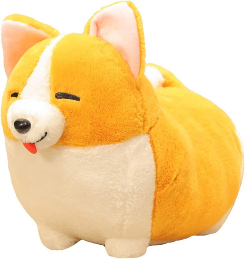 Cartoon Corgi Dog Soft Plush Animal Throw Pillow Plush Toy.