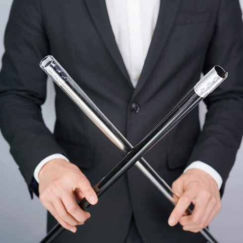 Xfunjoy 59"/150cm Golden Magic Appearing Cane, Magic Staff with Free Gloves and Video Tutorial for Performances
