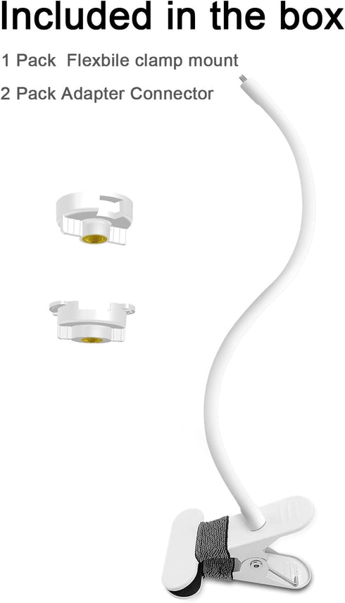 15.7 inches Baby Monitor Mount Compatible with HelloBaby HB65/HB6550/HB6550 Pro/HB66/HB248, ANMEATE SM935E Flexible