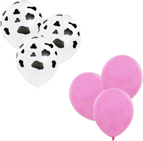 InBy 18pcs Farm Animal Balloons for 1st Birthday Party, Pig Cow Head, First Farm Animal Theme Balloon Garland