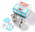 Brass Monkey Booze Clues Drinking Game Set from Includes 100 Game Cards, 4 Stainless Steel Shot Glasses and Game Instructions, Perfect for Game Night!