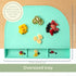 UpwardBaby Rectangular Silicone Placemat - Suction Food Catcher for High Chair & Kids, Non-Slip Washable Table Mats