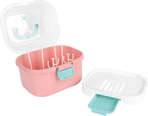 VICASKY Bottle Drying Rack with Removable Drip Tray Capacity Storage Box for