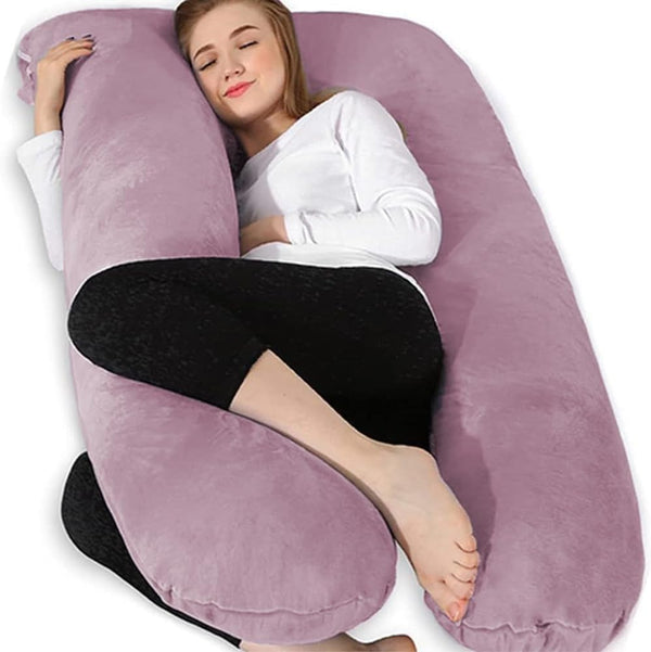 Chilling Home Pregnancy Pillow, U Shape Pregnancy Pillows for Sleeping, 55in Body
