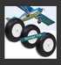 Heyiarbeit 5" RC Model Airplane Foam Wheel Super Light Tire and Wheel Sets, 1 Pcs PU Sponge Tire