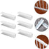 6pcs Safety Door Reinforcement Slot Fence Repair Groove for Stairs Dog Gate, PVC White