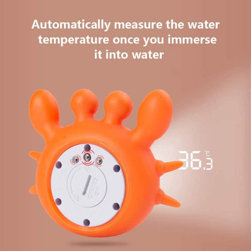 QCdeSoulBLV Digital Baby Bath Thermometer Baby Safety Room Thermometer with LED Display Temperature Warning Infant Bath