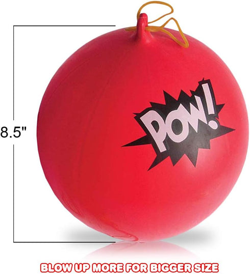 ArtCreativity Superhero Punch Balls, Set of 12 Durable Latex Balloons, Superhero Party Supplies, Goodie Bag Fillers