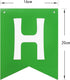 Green Happy Birthday Banner, Greenery Theme Party Bunting Supplies for Birthday Garland Nursery Hanging Decoration 13pcs