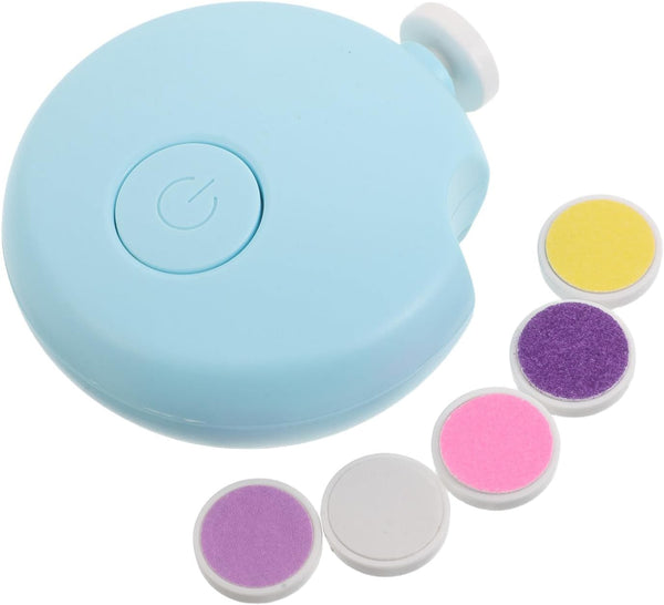 ZUNOXAZ Infant Electric Nail File: 6 in 1 Nail Clipper with Grinding Heads