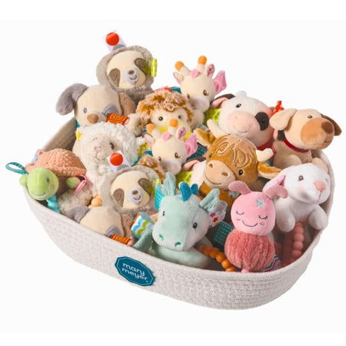 6-Inches, Mary Meyer Soft Baby Rattle with Soothing Teether Ring, Hetty Highland Cow