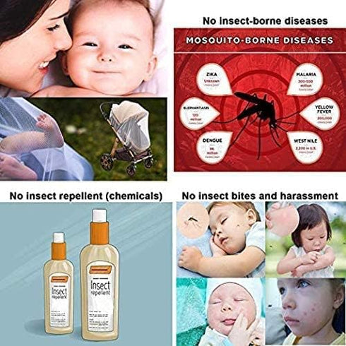 Generic 29 21 Inch, (1 Pack) 5 (Set 5) Stroller Mosquito Net for Baby, Carriers, Car Seats, Cradles. x White - Jute