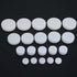 20 Pcs White Rattle Box Noise Maker Insert Squeaker Plastic Ring Box for Baby Rattle Accessories