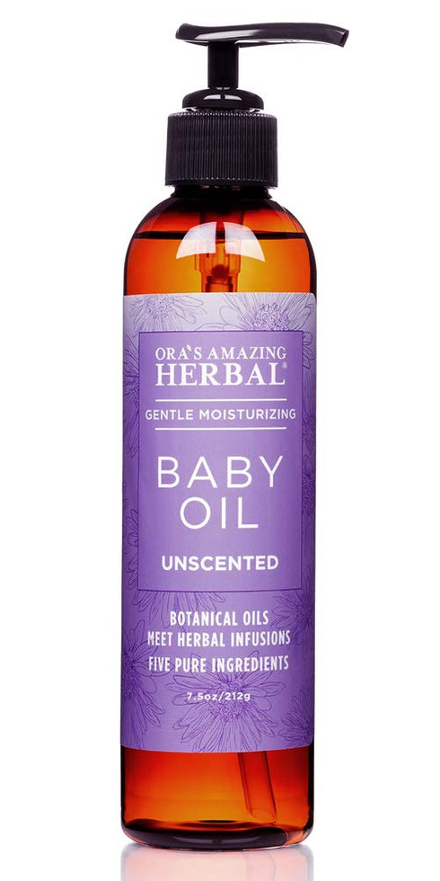 Ora's Amazing Herbal Calendula Baby Oil - Natural Infant Massage and Scalp Oil, Organic Jojoba