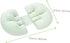 Zerodeko U-Shaped Pregnancy Pillow Multifunctional Abdominal Support Pillow Removable Cover Comfortable Lumbar Cushion