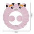 SIQITECHNO Baby Shower Cap with Earmuffs Foldable Anti-Reflux Cartoon Baby Shower Head Cap Adjustable Bathing Shower