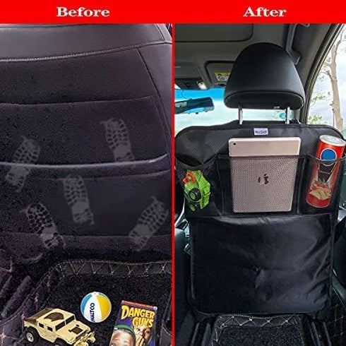 '-1pc) Meolsaek Kick Mats Back Seat Protector, Waterproof Oxford Seat Back Protector, Car Seat Back Protector for Kids