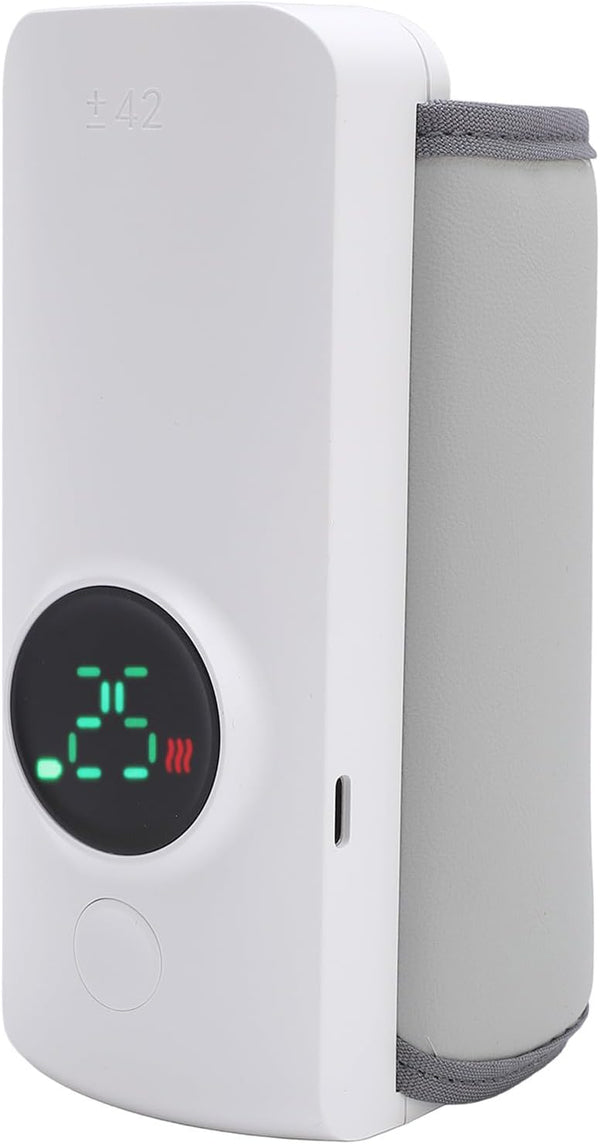 Semme 6 Settings Portable Bottle Warmer with Temperature USB Rechargeable for Breastmilk Ideal for Home and Travel